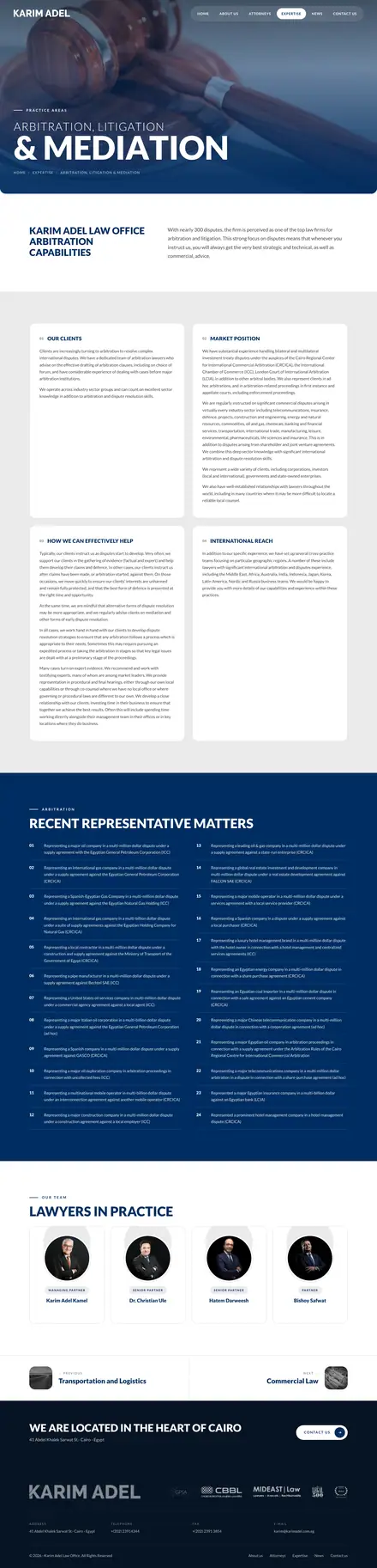 Panorama – Arbitration, Litigation & Mediation